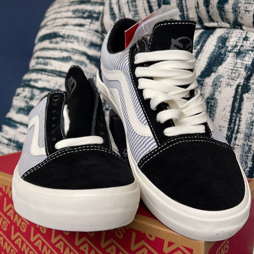Vans Bmx Old Skool Federal Black/Bl Pinstripe MENS - Picture 8 of 16